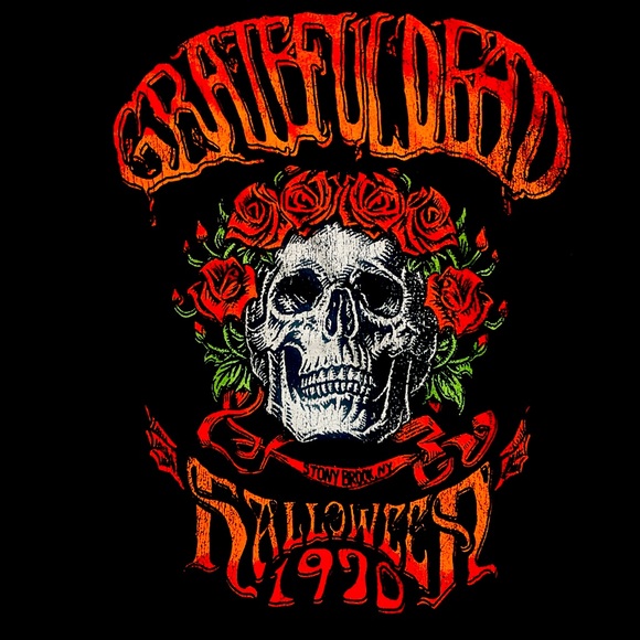 1970Grateful Dead Halloween tour Medium Black tee #GratefulDead #HalloweenTour - Picture 1 of 3